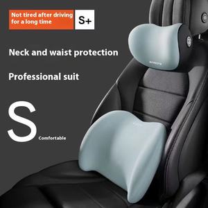 Coussin de soutien de la taille de l'appuie-tête de la voiture Coussin en mousse à mémoire de forme Coussin de soutien de la taille rouge pour les voitures Oreillers en gros - Product Image 4