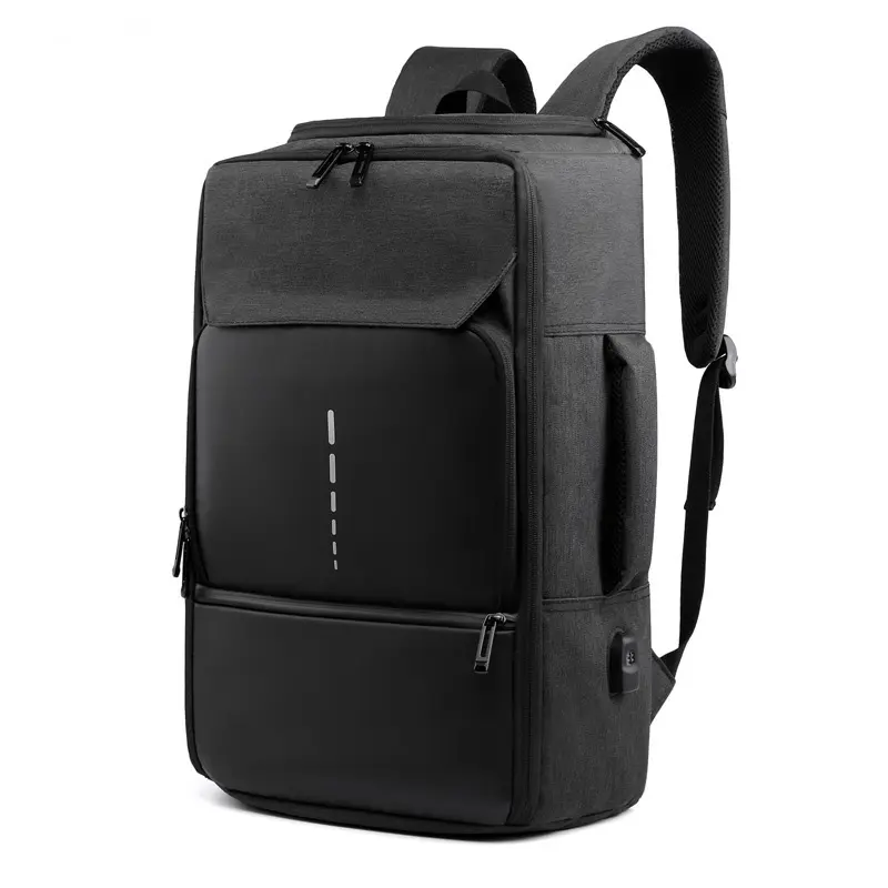 Business Man Bagpack Atacado Custom Travel Waterproof Tote Mochila Mochila Laptop Grande Com Porta De Carregamento USB