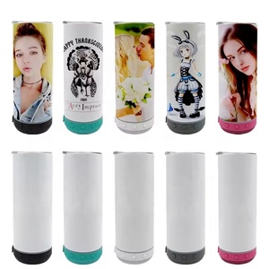 Gobelets musicaux Bluetooth intelligents par sublimation <span class=keywords><strong>thermos</strong></span> droits 20oz <span class=keywords><strong>sans</strong></span> <span class=keywords><strong>fil</strong></span> à charge USB avec haut-parleur Bluetooth - Product Image 2
