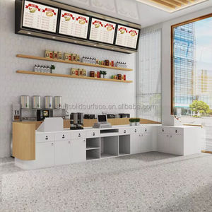 Conception de magasin personnalisée Meuble électronique pour magasin Armoire légère Armoire <span class=keywords><strong>haute</strong></span> étagère murale Comptoir de bar pour magasin Réception à vendre - Product Image 1