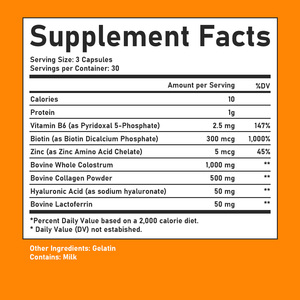 Capsules de vitamines pour cheveux, peau et ongles, best-seller, avec vitamine B6, favorisent la force, la brillance et la santé normales des cheveux. - Product Image 2