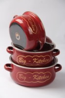Batterie de cuisine émaillée en fonte, vente en gros, casseroles, marmite émaillée en fonte pour accessoires de cuisine et de camping