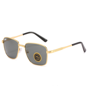 Lunettes de soleil rétro Supre <span class=keywords><strong>Michael</strong></span> avec verres en verre trempé gris et monture en métal gris, livraison gratuite - Product Image 6