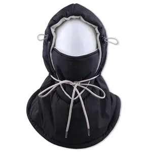 Hengxing Design Mulheres Inverno Quente balaclava Passeios Ao Ar Livre à prova de Vento Espessamento Confortável Bib Rosto Máscara de Esqui Para Baixo