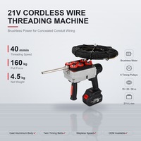 Machine à enfiler les fils électrique sans fil en gros, 21V, à batterie au lithium, tire-câbles pour électriciens professionnels