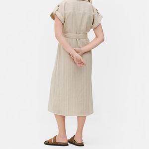 Robe Chic en Lin 100% Naturel pour l'Été 2025 – Tenue Décontractée en Coton et Lin pour Femme - Product Image 4