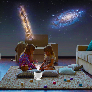 Projecteur d'ambiance LED rechargeable blanc et noir 4K HD USB Type-C pour projection de films, ciel étoilé, aurore <span class=keywords><strong>romantique</strong></span> - Product Image 5