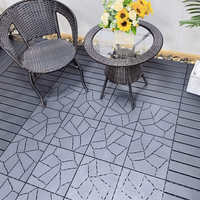 Dalles de terrasse en composite bois-plastique WPC DIY, dalles de sol en composite bois-plastique bon marché, dalles de terrasse extérieures en composite 300x300