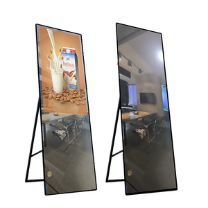 Xách tay miễn phí đứng 43 inch LED <span class=keywords><strong>LCD</strong></span> <span class=keywords><strong>Wifi</strong></span> Mạng Android quảng cáo tương tác gương hiển thị cho mỹ phẩm trung tâm mua sắm - Product Image 5
