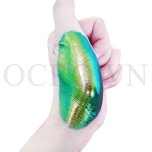 Kim loại hiệu ứng lấp lánh lỏng mịn bột cho Eyeshadow lớp mỹ phẩm gương Chrome Nail Gel Polish Tắc Kè Hoa sắc tố - Product Image 6