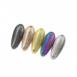 Cuillères de pêche à la traîne à motif écailles de poisson 2.5/3.5/5/7/10/15g en alliage de zinc pour truite, brochet, bar, orme, marlin, rivière, ruisseau, appâts de surface - Product Image 2