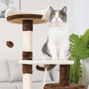 Jianicat, fabricante de sisal de pelúcia, curto, casa na árvore, condo, torre de gato - Product Image 6