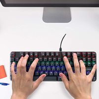 Clavier de jeu à 87 touches, de style moderne, similaire à K552, parfait pour jeu mécanique, rvb, vente en gros
