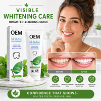 Dentifrice Blanchissant Double Menthe Direct Usine Personnalisable Anti-caries Efficace pour Éliminer les Taches Buccales