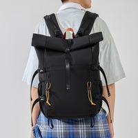Sac à dos de voyage extensible à enroulement, en nylon imperméable, pour la randonnée, 22L à 28L, multi-poches, pour le camping en plein air, OEM ODM