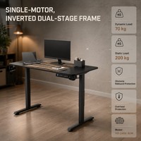 Bureau électrique à hauteur réglable AOR au design moderne et aux blocs de couleur, idéal pour l'apprentissage à domicile et le bureau, vente en gros personnalisée en usine dans toutes les couleurs