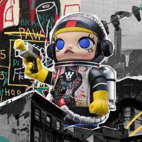 Vente flash 100% original pour Pop Mart MEGA SPACE MOLLY 400% Jean-<span class=keywords><strong>Michel</strong></span> Basquiat Figurines d'action Ensemble Jouet militaire Collection ABS - Product Image 2