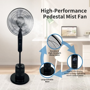 Thiết kế mới AC/DC nước sương bệ <span class=keywords><strong>fan</strong></span> với điều khiển kỹ thuật số ocsilation ẩm cho nhà làm mát sử dụng ngoài trời - Product Image 4