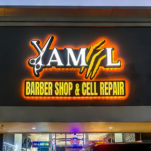 <span class=keywords><strong>Letras</strong></span> de Canal LED con Animación 3D Personalizada, Letreros Luminosos para Pared de Tienda, Letrero Acrílico con Logotipo de Barbería para Negocios en Exteriores - Product Image 1