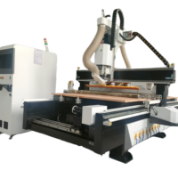 1530 1325 2040 ATC CNC MACHINE Rotatif 3D CNC ROUTEUR Avec Broche Horizontale pour bois pierre acrylique PVC MDF 3D gravure Sculpture
