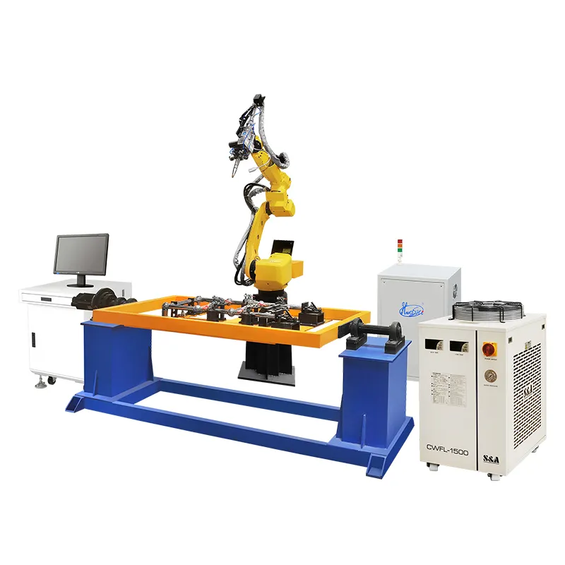 HWASHI 6 Trục MIG/TIG/Laser & Hàn Hồ Quang Robot Với Máng Trượt/Đường Sắt