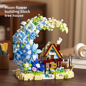 Casetta dei Fiori da Sogno: Blocchi di Costruzione in Micro-Particelle di Plastica, Cottage Floreale, Casa sull'Albero, <span class=keywords><strong>Architettura</strong></span> da Assemblare - Product Image 2