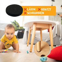 Poches auto-adhésives pour chaise, 1/300 pièces, pinceaux ronds pour meubles, 10 tailles différentes