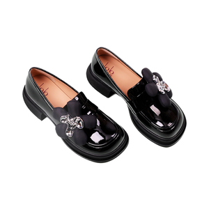 Scarpe Mary Jane di Alta Qualità con Tomaia in Vera Pelle Traspirante, Design Principesco alla Moda per Donna, Primavera Autunno Inverno - Product Image 1