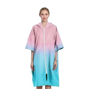 Mode femmes plage serviette à langer <span class=keywords><strong>Surf</strong></span> <span class=keywords><strong>Poncho</strong></span> Robe à capuche combinaison manches réglables <span class=keywords><strong>surf</strong></span> natation bain - Product Image 2