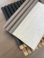 Panneau acoustique en polyester avec placage de bois, style design européen, isolation phonique