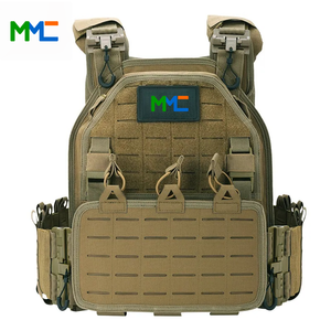 Gilet tactique porte-plaques avec sangle de poitrine en polyester 1000D pour la randonnée, la pêche, l'entraînement extérieur, la chasse et la sécurité - Product Image 1