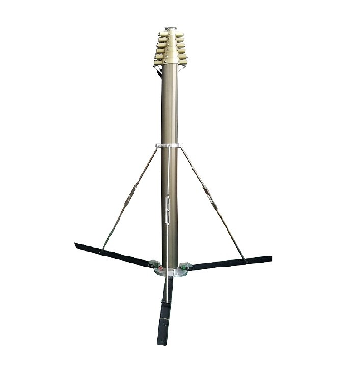 Оптовая продажа, телескопическая мачтовая башня 12 м, пневматическая телескопическая мачтовая башня, телекоммуникационная башня