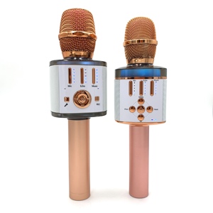 Không dây karaoke Microphone mc16 ma thuật bằng giọng nói Karaoke với đèn LED, xách tay cầm tay bluetooth karaoke Mic - Product Image 3