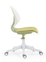 Chaise de bureau à vérin à gaz classe 4, verte, confortable, avec dossier et roulettes silencieuses pour bureau à domicile