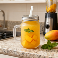 Topjlh Vente en gros de tasses en verre mat personnalisées de 430 ml, impression de logo photo personnalisée en vrac