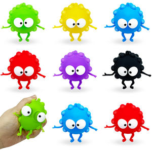 Pioneer 3D Llavero de Alivio del Estrés Único Nuevo 3D Silicona Ojo-popping Pequeña Bola de Carbón Ratón Exterminador Vent Ball Squeeze Juguetes - Product Image 6