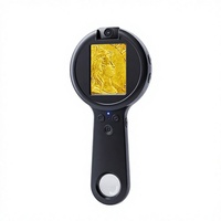 Loupe vidéo portable avec écran HD de 2,4 pouces, zoom numérique 500X, lecture pour malvoyants, évaluation de bijoux, 8 lumières LED, garantie 1 an