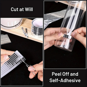 Wholesale Self-Adhesive Glass Mini Square Mirror Acrylic Mosaic Tiles Stickers Bathroom DIY Party Handmade Craft Home Decoration - Product Image 4