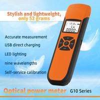 Portable G10 Mini Fiber Optical Power Meter OPM Dual Range Rechargeable Fiber Test Tool with SC/FC/ST Connector for FTTH Network