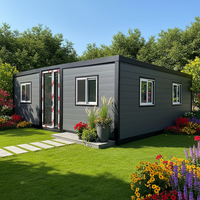 Maison conteneur préfabriquée extensible 20/30/40 pieds, moderne, écologique, en acier isolé, 3-5 chambres, petite maison à vendre