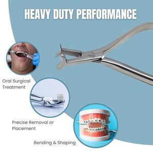 ชุดเครื่องมือจัดฟันเครื่องมือจัดฟันคีมดึงลวดโค้งสแตนเลสปลายงอไทเทเนียม-นิกเกิล - Product Image 3