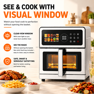 <span class=keywords><strong>Friggitrice</strong></span> ad Aria da 8L con Finestra di Visualizzazione, 1800W, Riscaldatore in Acciaio Inox e Forte Convezione per Uso Domestico - Product Image 5