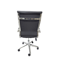 Chaise de bureau informatique confortable pour longues sessions, siège ergonomique de direction, fonction inclinable pour le gaming, dossier haut en cuir, roulettes