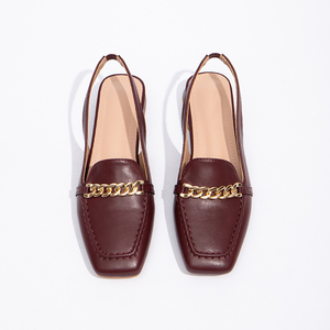 Nouvelles sandales françaises à bout carré, chaussures à <span class=keywords><strong>talon</strong></span> épais avec bride à boucle unique, confortables et décontractées pour femmes - Product Image 3