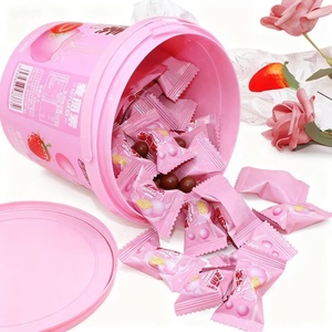 Snacks de Chocolate Sólido Personalizados al por Mayor, 128G/Frasco, con Mermelada y Centro Crujiente de Caramelo, Bola de Chocolate con Leche Compuesto - Product Image 3