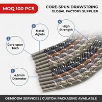 Cordón de Alta Calidad de 4.5mm con Puntas Metálicas Resistentes para Sudaderas, Pantalones Deportivos, Accesorios de Ropa y Cordones de Zapatos