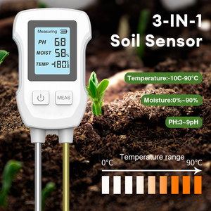 Medidor de suelo de jardín profesional Mini Monitor de alta precisión para <span class=keywords><strong>PH</strong></span> Temperatura Humedad Hierba Flores Suelo Hecho de plástico - Product Image 4