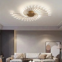 JYLIGHTING Plafonnier LED moderne Feux d'artifice Lustre à LED rond en spirale simple Plafonnier Lampe Lustres d'éclairage