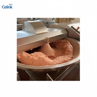 Machine à couper la viande en acier inoxydable, coupe-viande silencieux à grande vitesse pour la transformation des produits carnés, 20L, 40L, 80L, 125L