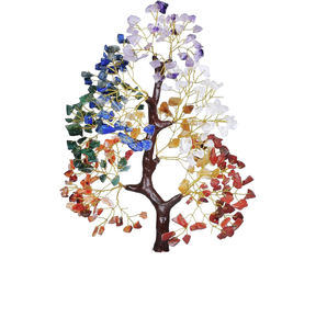 Arbre de la prospérité en cristal naturel avec pierres colorées et base, ornement Arbre de vie, décoration de Noël pour la maison et la table, cadeau - Product Image 4